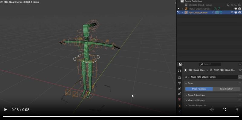 blender 绑定插件CloudRig