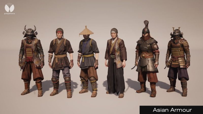 亚洲风格盔甲 – Asian Armour – Metahuman