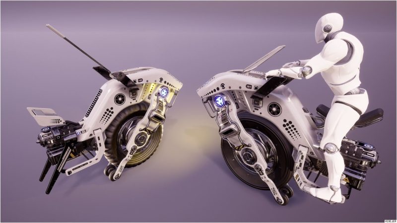 SciFi Grasshopper 单轮自行车