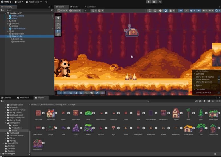 (中文字幕)Unity 6 中的 2D 平台游戏（初学者到专业人士）