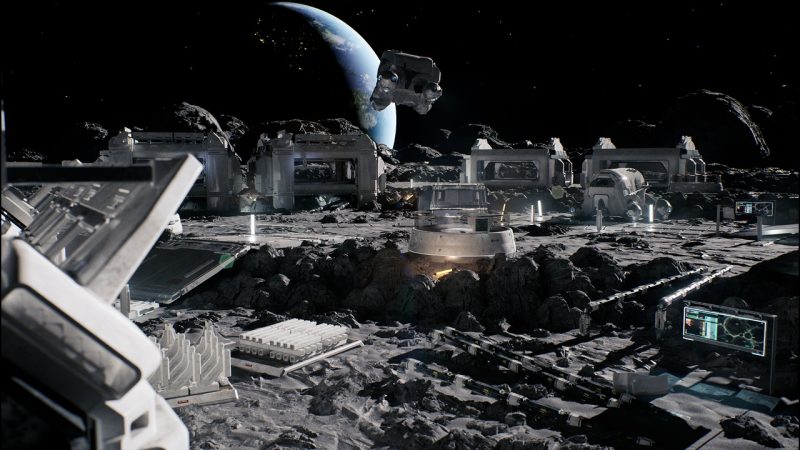 模块化科幻基地 – 室内外 – 月亮主题