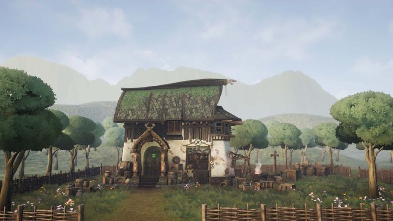 程式化维京小屋 （ Stylized Stylized Stylized Viking Hut Hut Forest ）