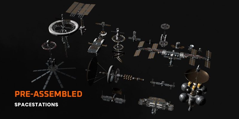 Starforge Nexus – 空间站 Kitbash Greeble 资产