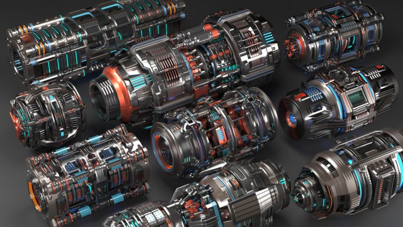 Sci-Fi Mega Elements KITBASH – SUBDIVISION READY – 完整 3D 包