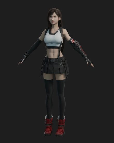 最终幻想蒂法blender模型