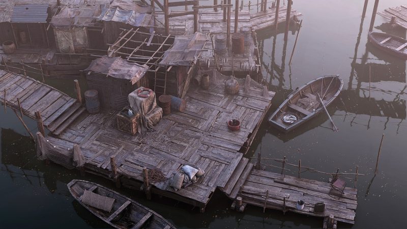 渔村场景-Fishing Village