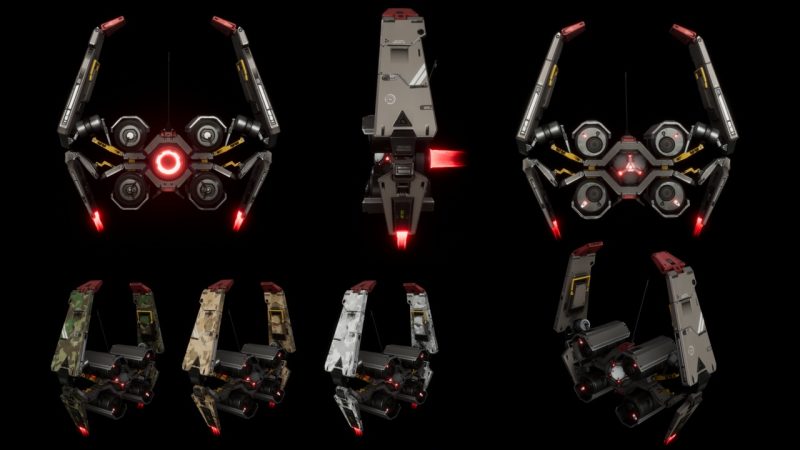 科幻侦察无人机资源包 – Sci-fi Survey Drones