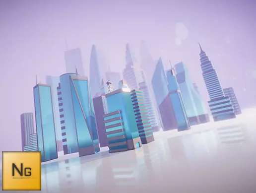 Unity Asset LowPoly City Vol.2 摩天大楼 v1.0
