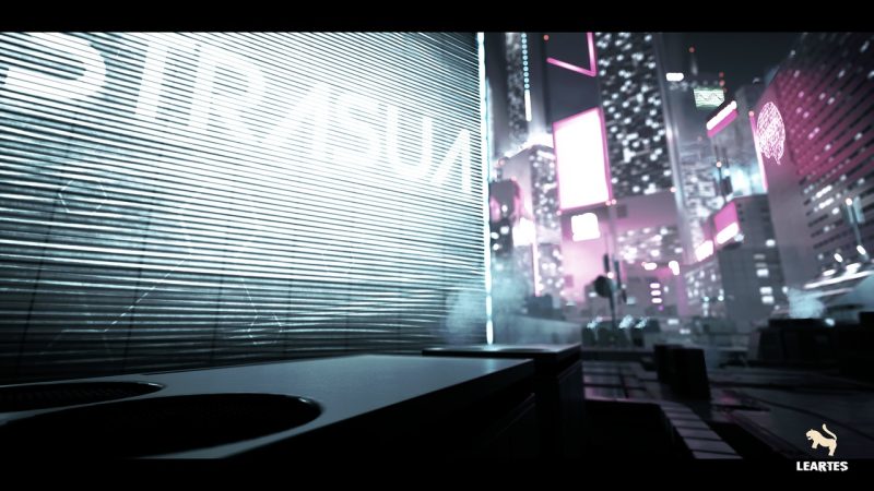 未来都市屋顶场景 – Futuristic Rooftop City Environment