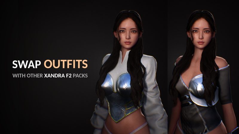 F2刀剑少女Satomi – F2 Katana Girl Satomi