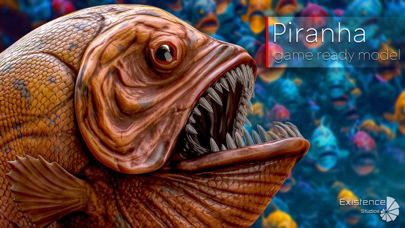 海洋怪鱼模型包 第2部 – Ocean Monster Fish Pack – Part 2 – Underwater Creatures