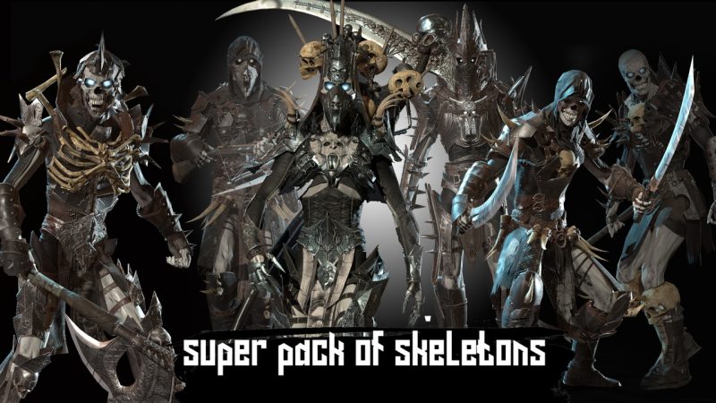 骷髅超级套装 – Super pack of skeletons