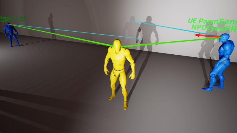 NPC眼睛视线系统 – PRO – NPC可以看到阴影！ – NPC Eyes Sight System – PRO