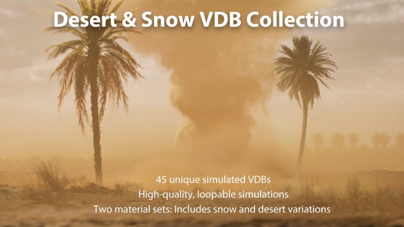 沙漠与雪 VDB 合集 – Desert & Snow VDB Collection