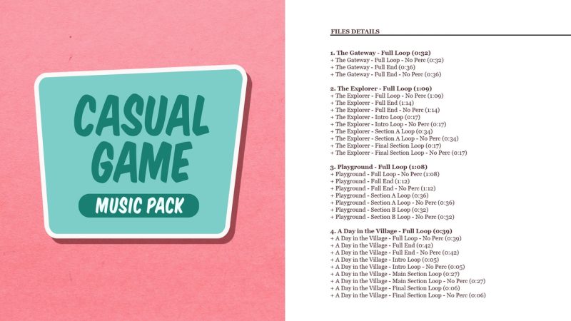 休闲游戏音乐包 – Casual Game Music Pack