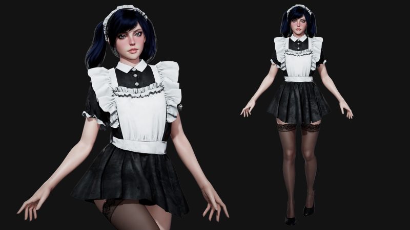 模块化女仆角色模型 – Modular Maid Girl