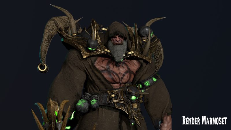 模块化兽人术士-Orc Warlock (Modular)