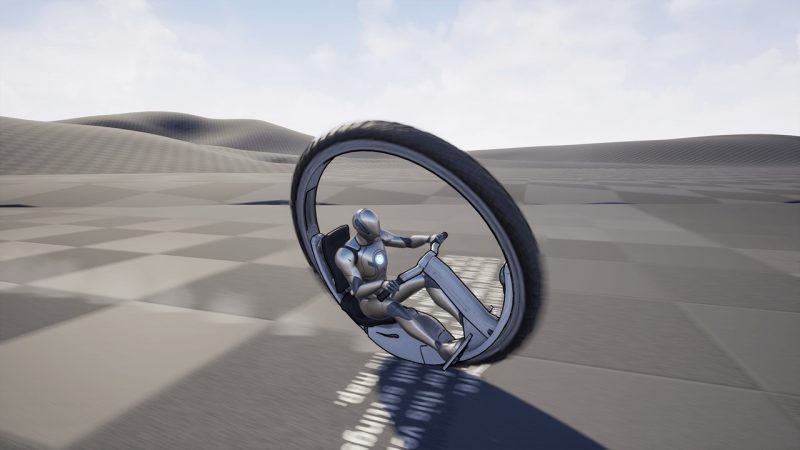 独轮机车模型 – MonoWheel Bike