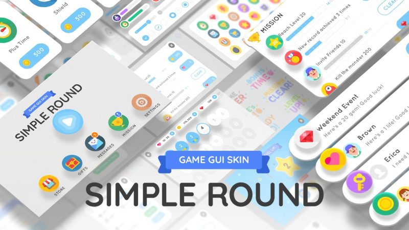 简约圆形GUI – GUI – Simple Round