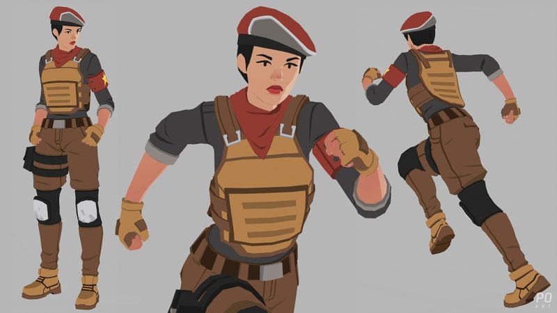 无光照卡通风格军事角色 – Unlit Stylized Military Characters
