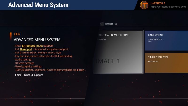 高级菜单与UI系统 – Advanced Menu & UI System