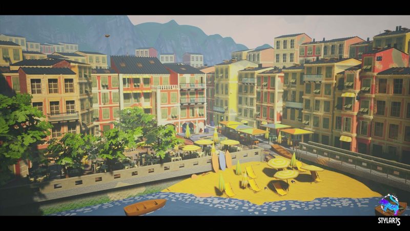 风格化托斯卡纳海滨城市 – Stylized Tuscany Seaside City