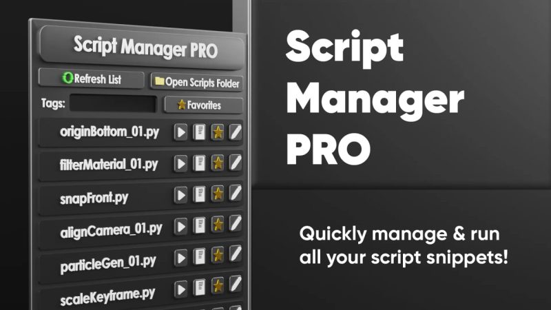 blender插件-Script Manager Pro v0.0.3