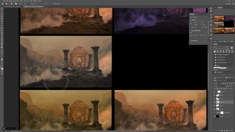 Blender 3D 概念艺术全流程教程 – 从 Blender 到 Photoshop