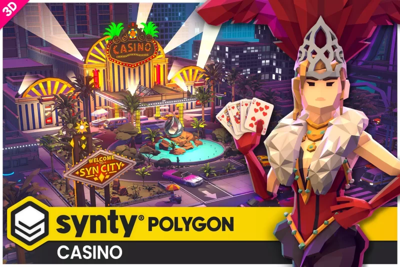 Unity Asset POLYGON – 赌场 – Synty 制作的低多边形 3D 艺术 v1.05