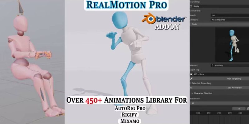 RealMotion Pro v1.57.6 + Mixamo 绑定