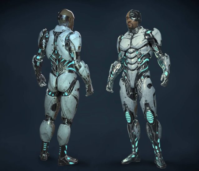 在 Blender 中创建 Cyborg 硬表面角色