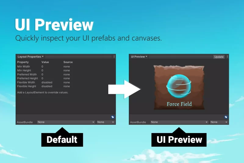 Unity Asset UI Preview for Prefabs and Canvases v1.3.1
