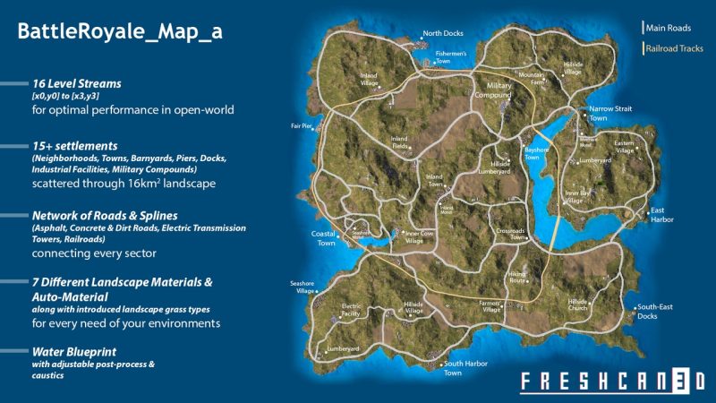 大逃杀岛屿包 (大逃杀、大逃杀建筑、岛屿) – Battle Royale Island Pack (Battle Royale, Battle Royale Buildings, Island)