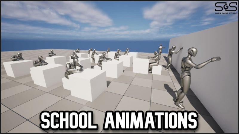 校园动作捕捉动画合集 – School Animations