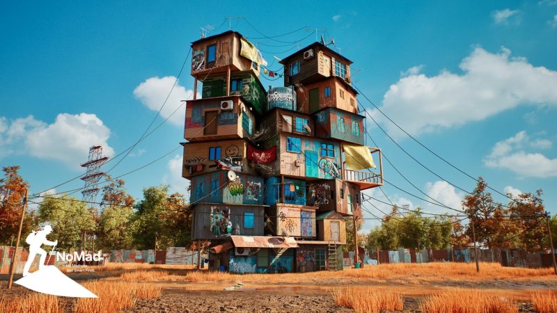 叠楼贫民窟 – Stacked Slum House – Colorful Urban Survival Environment