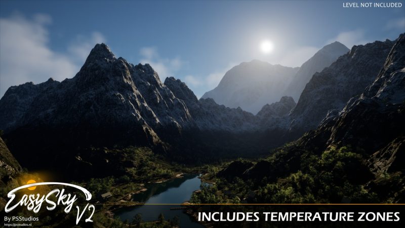 天空天气下雨雪体积云日夜交替 – EasySky V2