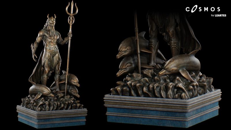 波塞冬雕像 – 古希腊罗马神话道具3D艺术 – Poseidon Statues ( Poseidon Statues Statue Ancient Mythical Roman Prop 3D Art )