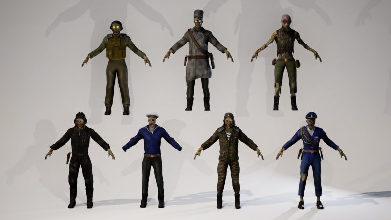 苏联僵尸士兵角色包 – Soviet Zombie Soldier