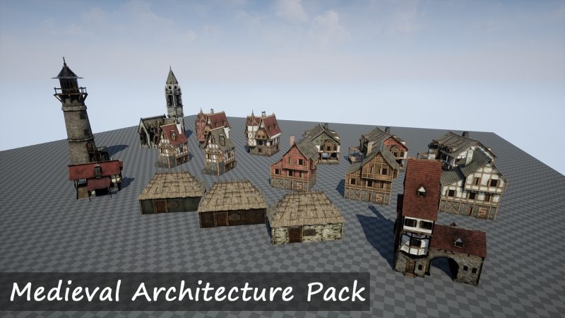 中世纪建筑资源包 – Medieval Architecture Pack
