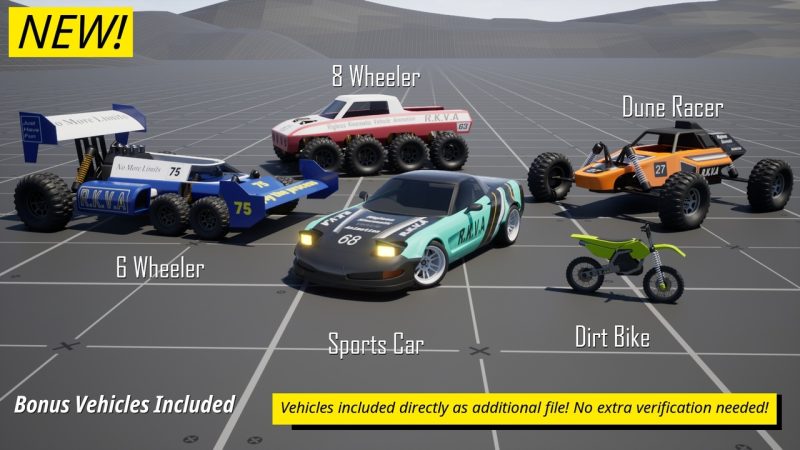 RKVA 无绑定运动学车辆动画 – RKVA Rigless Kinematic Vehicle Animation