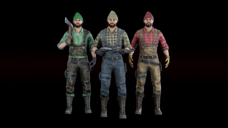 护林员低多边形游戏角色 – Forester