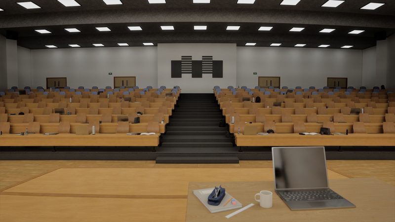 大学教室室内环境 / 教室场景 – University Classroom Interior Environment / School Room
