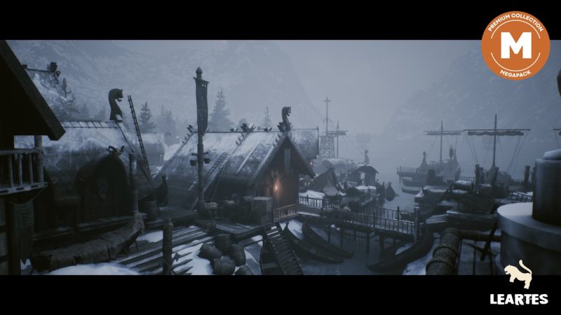 维京村庄环境超级资源包 – Viking Village Environment Megapack ( Viking Viking Medieval Medieval Old )