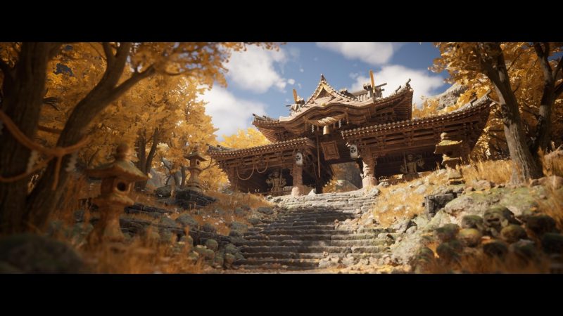 山地寺庙 – Mountain Temple (Japanese Temple, Ancient Temple, Temple Shrine, Feudal Japan)