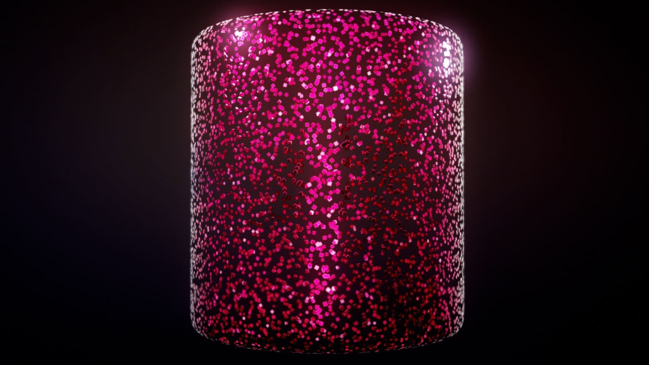 粉色矩形闪粉材质 – Pink Rectangle Glitter Substance PBR Material and Textures-CG教程网