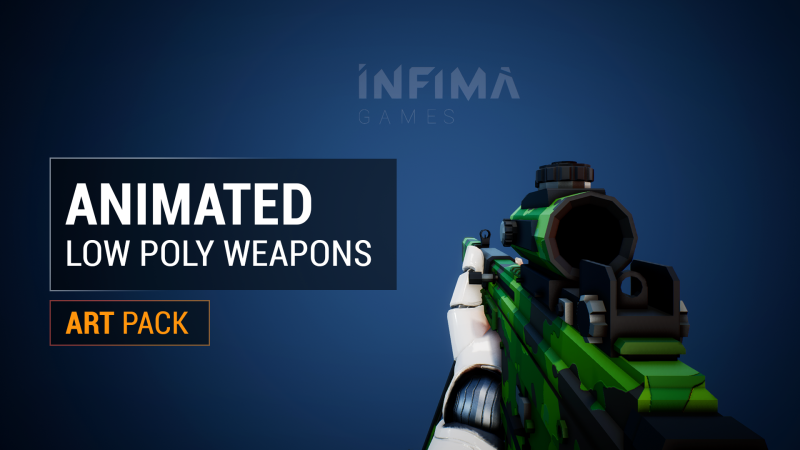 动画低多边形武器 v1.0 – Animated Low Poly Weapons v1.0
