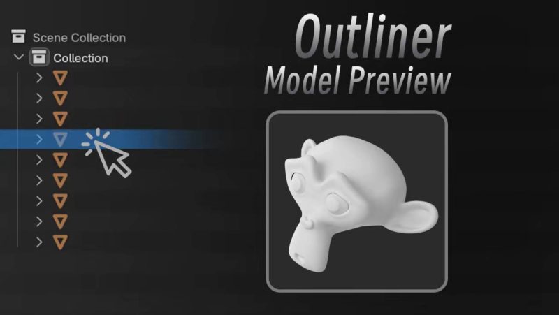 Outliner模型预览 v1.0.8