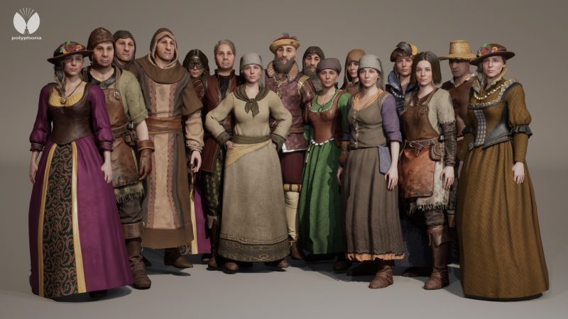 模块化中世纪NPC – Metahuman兼容 – 男性/女性 – Modular Medieval NPC – Metahuman – Male/Female