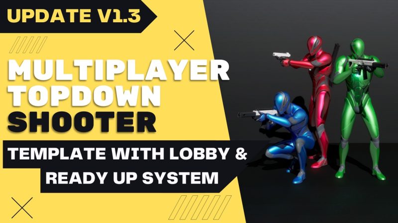 多人俯视角射击游戏模板 – Multiplayer Top Down Shooter Template
