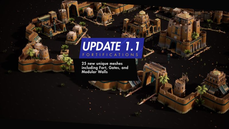 即时战略沙漠建筑 – RTS Buildings – Desert